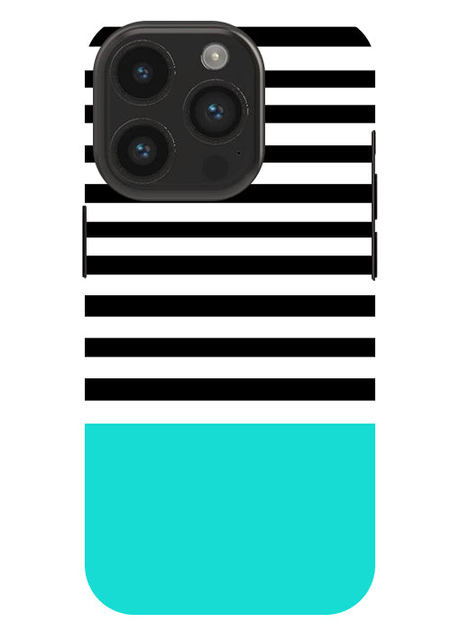 Horizontal Multicolor Stripes Back Cover For Apple Iphone 14 Pro