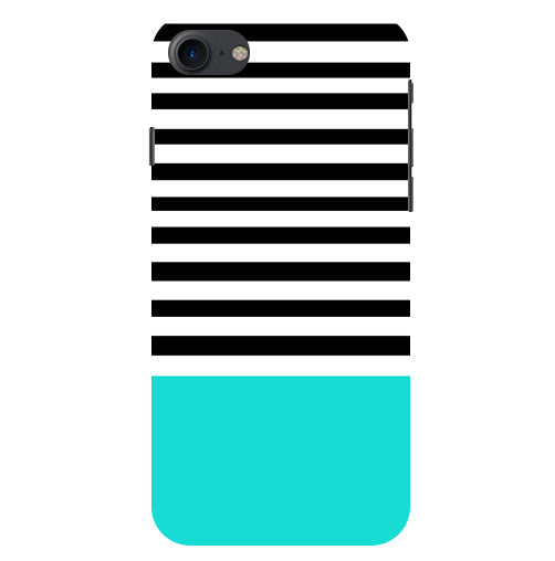 Horizontal  Multicolor Stripes Back Cover For  Apple Iphone 7