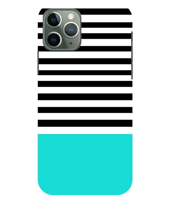 Horizontal Multicolor Stripes Back Cover For Apple Iphone 11 Pro