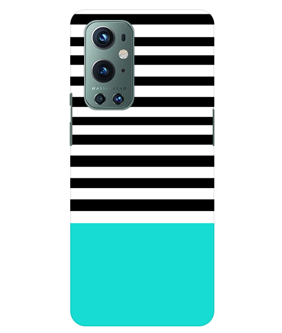 Horizontal Multicolor Stripes Back Cover For Oneplus 9 Pro