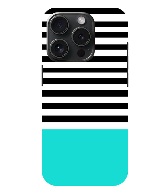 Horizontal Multicolor Stripes Back Cover For Apple Iphone 15 Pro Max