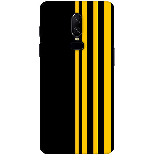 Vertical Stripes Back Cover For Oneplus 6