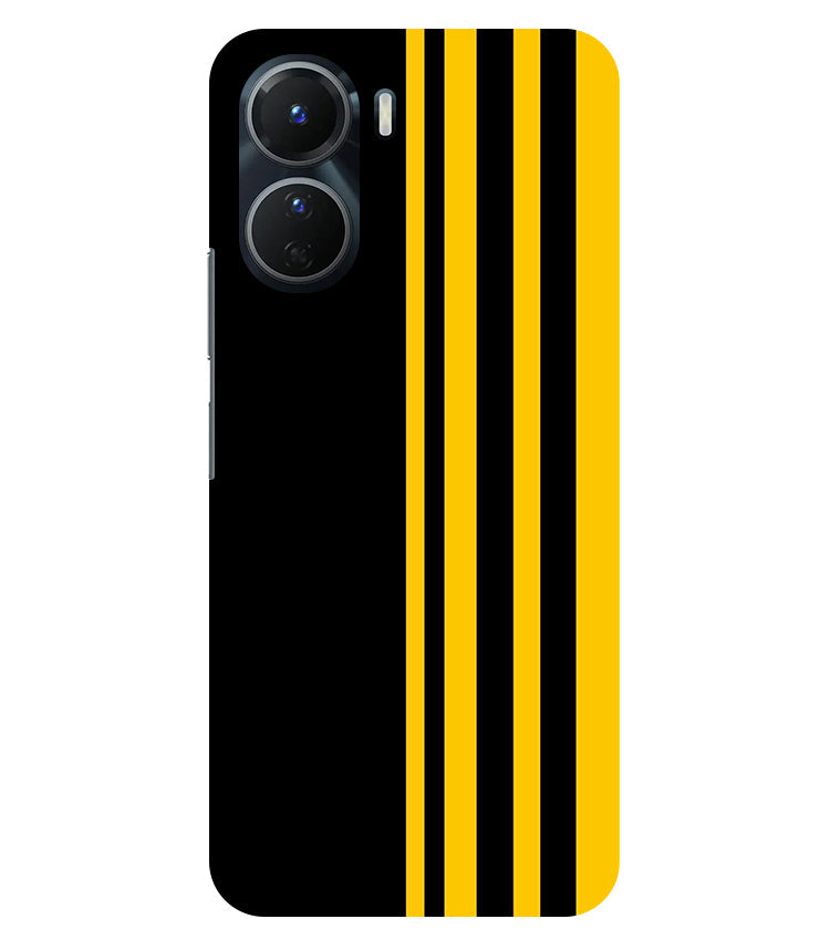 Vertical Stripes Back Cover For Vivo Y16 5G