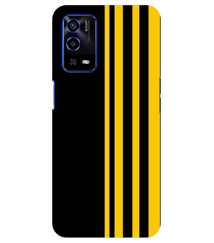 Vertical Stripes Back Cover For Oppo A16