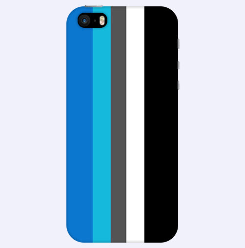 Vertical Multicolor Stripes Back Cover For Apple Iphone 5/5S
