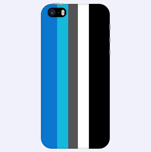 Vertical Multicolor  Stripes Back Cover For  Apple Iphone 5/5S