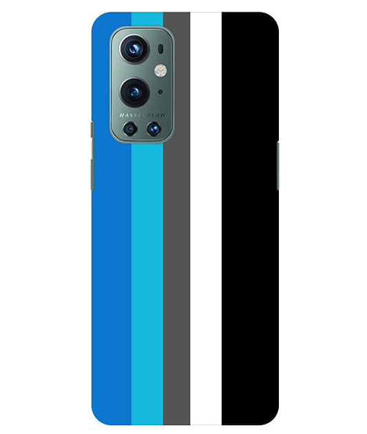 Vertical Multicolor  Stripes Back Cover For  Oneplus 9 Pro