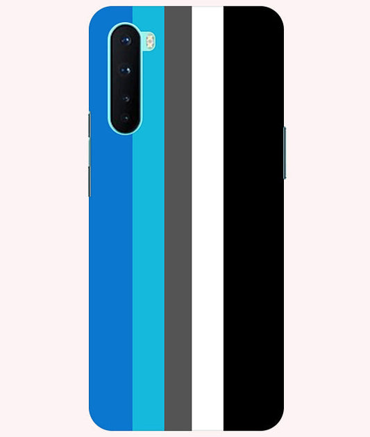 Vertical Multicolor  Stripes Back Cover For  Oneplus Nord  5G