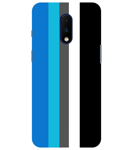 Vertical Multicolor  Stripes Back Cover For  Oneplus 6T