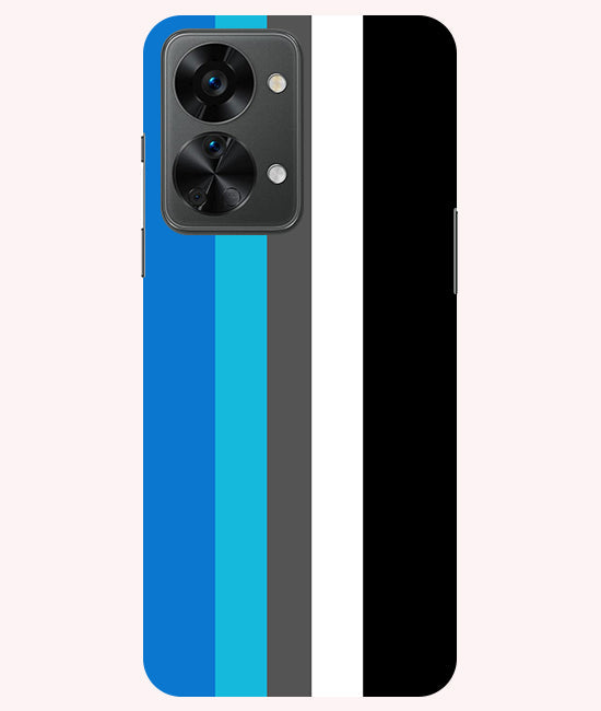 Vertical Multicolor Stripes Back Cover For Oneplus Nord 2T 5G