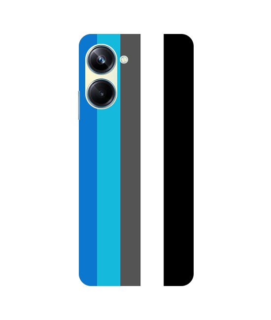 Vertical Multicolor Stripes Back Cover For Realme 9i 5G