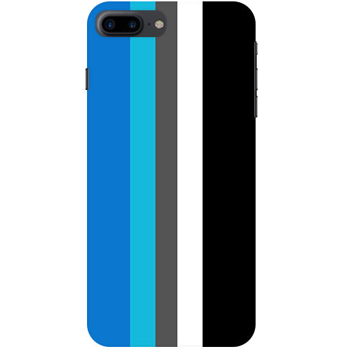 Vertical Multicolor  Stripes Back Cover For  Apple Iphone 8 Plus