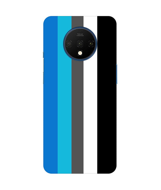Vertical Multicolor  Stripes Back Cover For  Oneplus 7T