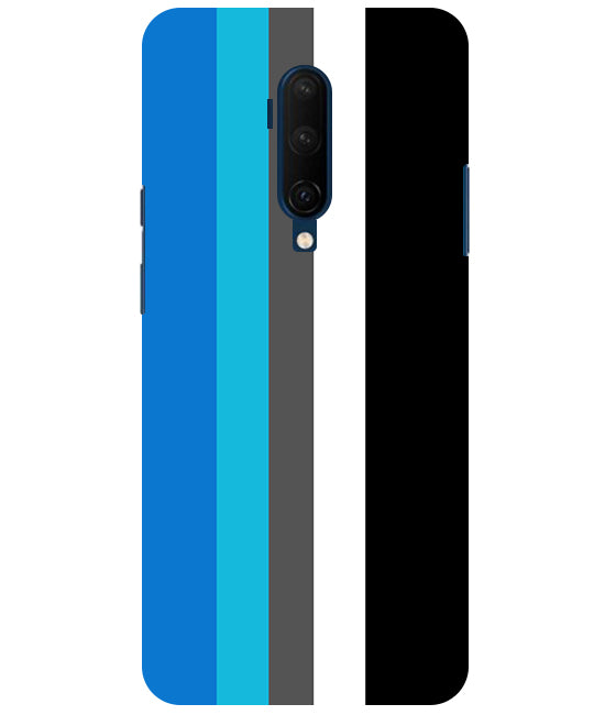 Vertical Multicolor Stripes Back Cover For Oneplus 7T Pro