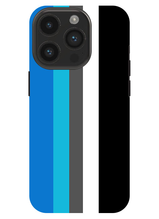 Vertical Multicolor Stripes Back Cover For Apple Iphone 14 Pro