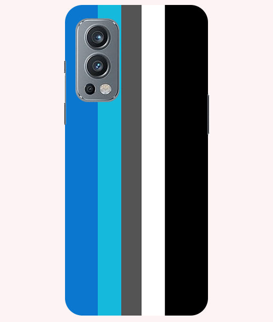 Vertical Multicolor Stripes Back Cover For Oneplus Nord 2 5G