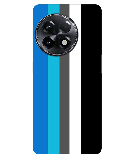 Vertical Multicolor Stripes Back Cover For Oneplus 11R 5G
