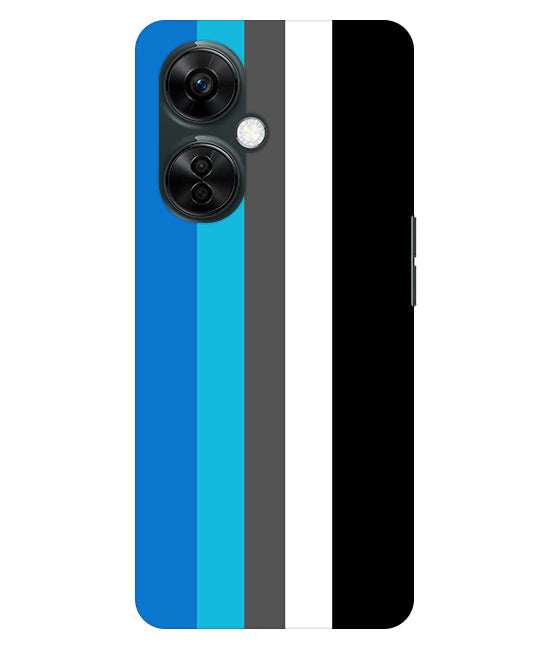Vertical Multicolor Stripes Back Cover For Oneplus Nord CE 3 Lite 5G