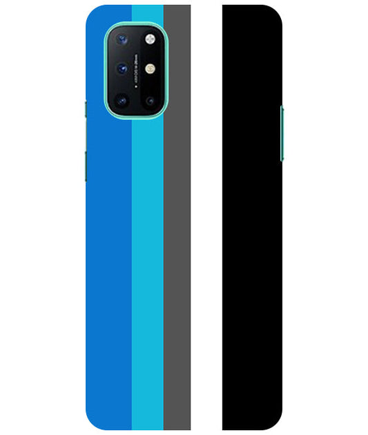 Vertical Multicolor  Stripes Back Cover For  Oneplus 8T