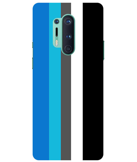 Vertical Multicolor  Stripes Back Cover For  Oneplus 8 Pro