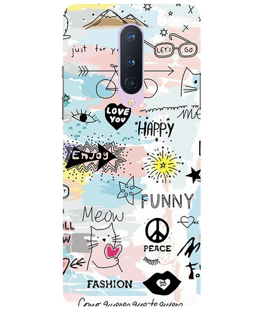 Love You Back Cover For  Oneplus 8