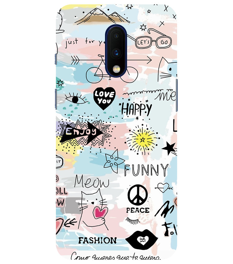 Love You Back Cover For Oneplus 7