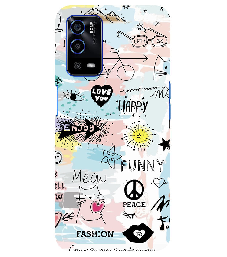 Love You Back Cover For Oppo A53S 5G