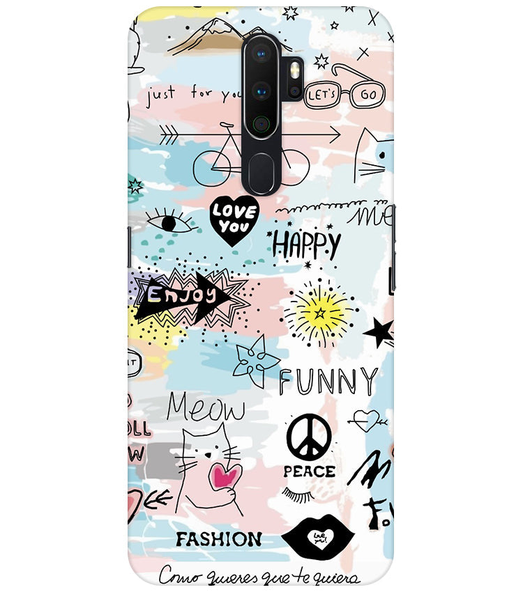 Love You Back Cover For Oppo A9 2020
