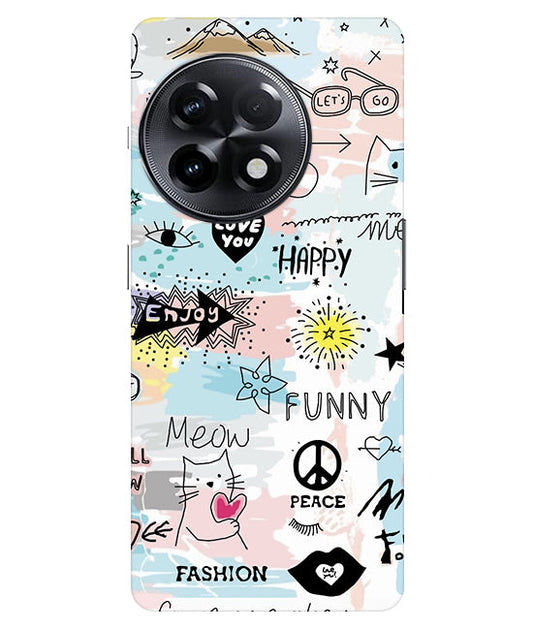 Love You Back Cover For  Oneplus 11R 5G