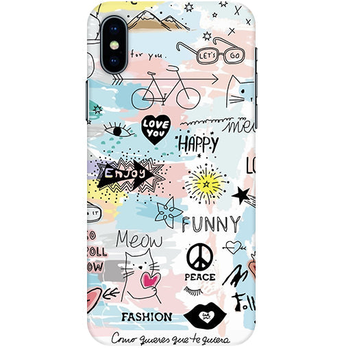 Love You Back Cover For Apple Iphone X