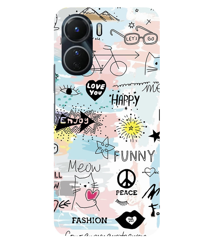 Love You Back Cover For Vivo Y16 5G