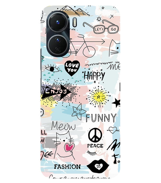 Love You Back Cover For  Vivo Y16 5G