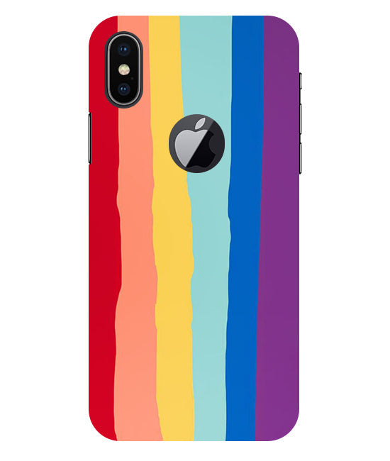 Rainbow Back Cover For Apple Iphone X Logocut