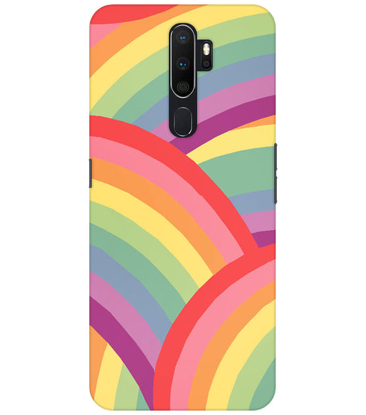Rainbow Multicolor Back Cover For Oppo A9 2020