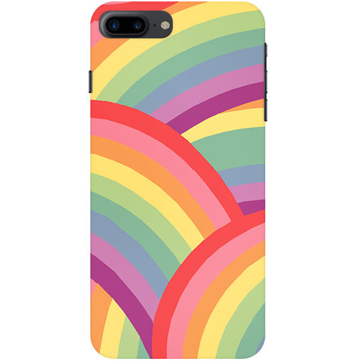 Rainbow Multicolor Back Cover For Apple Iphone 8 Plus