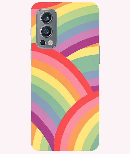 Rainbow Multicolor Back Cover For Oneplus Nord 2 5G