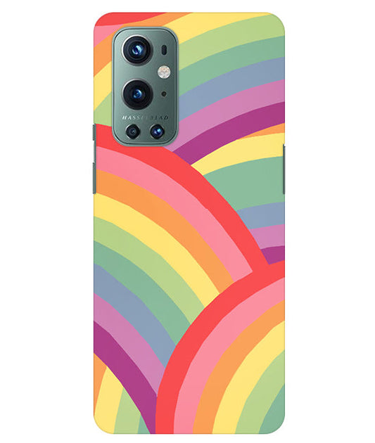 Rainbow Multicolor Back Cover For Oneplus 9 Pro