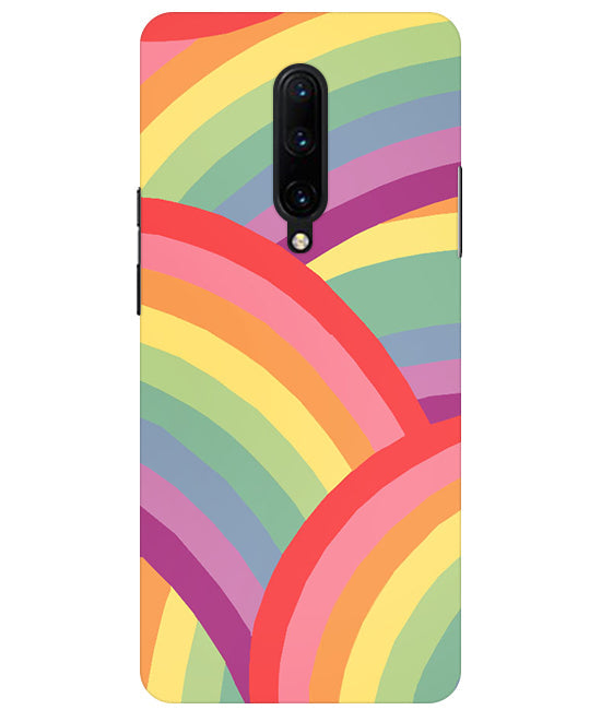 Rainbow Multicolor Back Cover For OnePlus 7 Pro