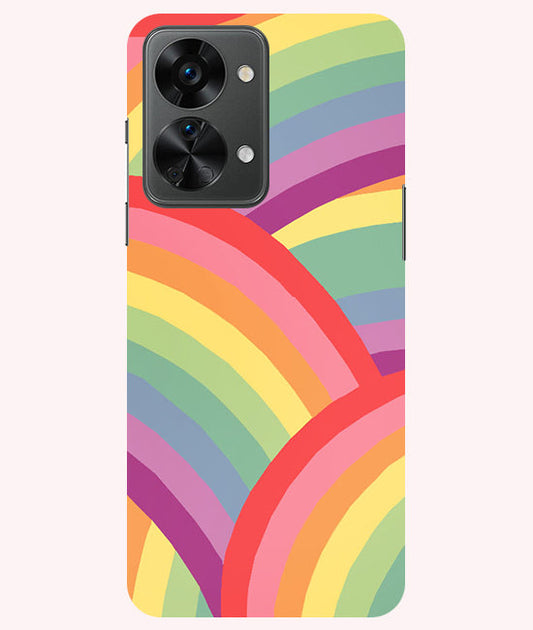 Rainbow Multicolor Back Cover For Oneplus Nord 2T  5G