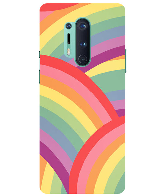 Rainbow Multicolor Back Cover For Oneplus 8 Pro
