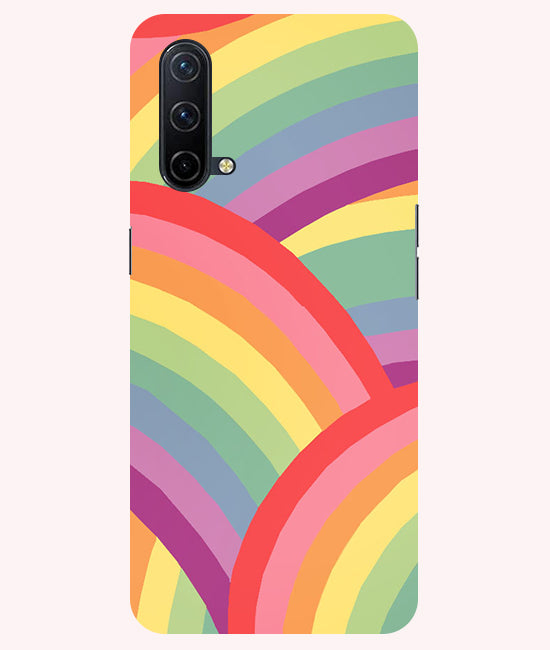 Rainbow Multicolor Back Cover For Oneplus Nord CE 5G