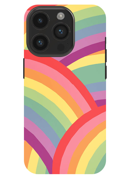 Rainbow Multicolor Back Cover For Apple Iphone 14 Pro