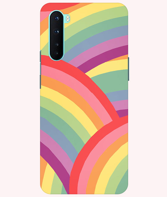 Rainbow Multicolor Back Cover For Oneplus Nord 5G