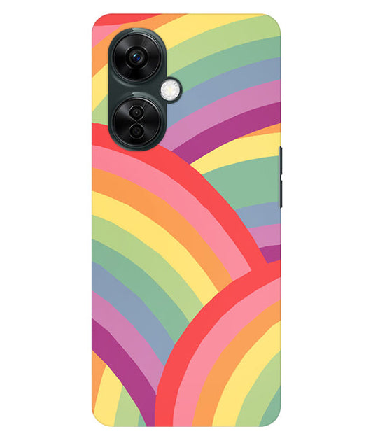 Rainbow Multicolor Back Cover For Oneplus Nord CE 3 Lite 5G