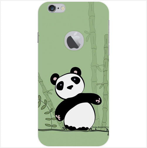Panda Back Cover For  Apple Iphone 6/6S Logo Cut