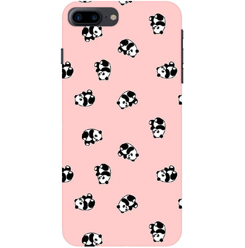 Cuties Panda Printed Back Cover For  Apple Iphone 8 Plus