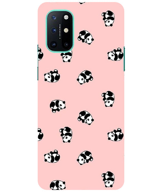 Cuties Panda Printed Back Cover For  Oneplus 8T