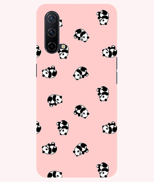 Cuties Panda Printed Back Cover For  Oneplus Nord CE  5G