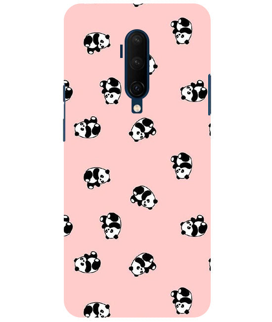 Cuties Panda Printed Back Cover For Oneplus 7T Pro