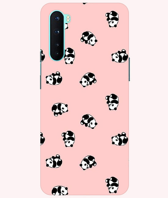Cuties Panda Printed Back Cover For Oneplus Nord 5G